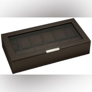 WOLF Watchbox For 12 Watches In Brown
